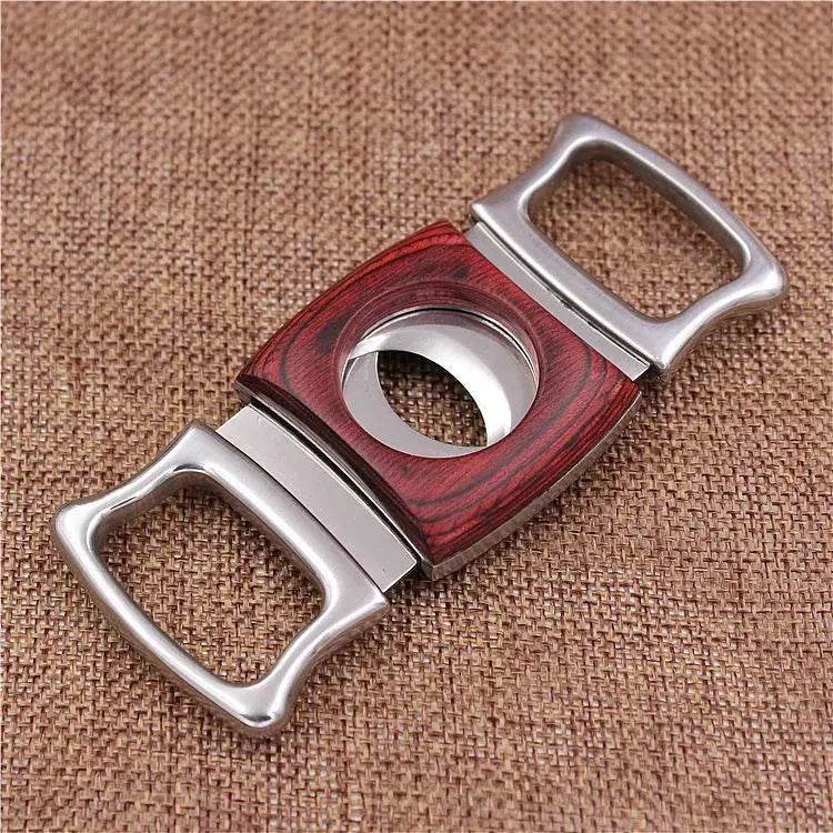 Stainless Steel Cutter - Thickened Wood Inlaid 