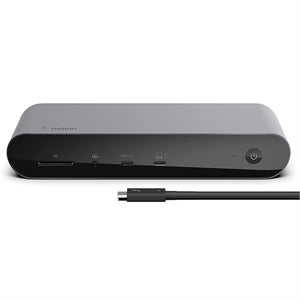 Belkin Thunderbolt 4 Laptop Docking Station - USB C Hub - USB C Docking Station for MacBook & Windows, 90W Power Delivery, Single 8K or Dual 4K Display, w/ Thunderbolt, HDMI, Ethernet, SD and Audio Ports 