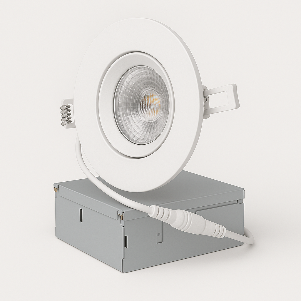 4" Gimbal LED Pot Light – 360° Adjustable | 5CCT + IC Rated 