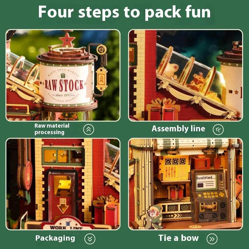 3D Puzzle Wooden Assembly Block Toy 