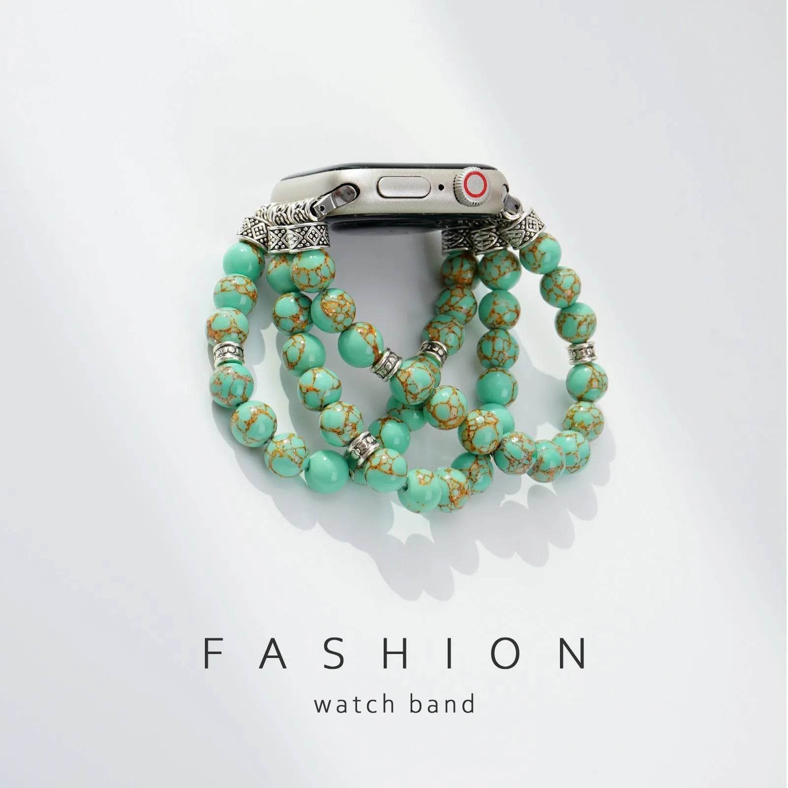 Beaded Bracelet Smart Phone Watch Strap for women 