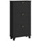 HOMCOM Narrow Shoe Storage 3 Flip Drawers Adjustable Shelves Shoe Organizer 12 Pairs Black Space Saving