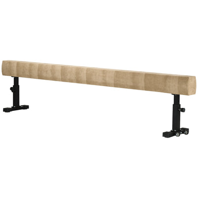 Soozier 7.5ft Adjustable Gymnastics Balance Beam with Wheels for Kids 8-12 Years Old Gym Equipment 