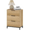 HOMCOM Dresser for Bedroom, 3 Drawer Dresser Tower, Chest of Drawers for Hallway, Entryway, Closet, Natural