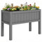 Raised Garden Bed with Legs, HDPE Raised Planter with Drainage Holes and Liner for Vegetables Flowers Herbs