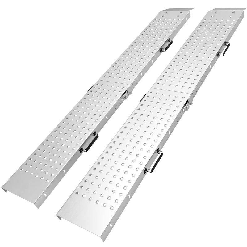 Folding Loading Ramps for Motorcycles, ATVs & Lawn Equipment – 2 Pack, 880 lb Capacity