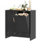 Tilt-Out Laundry Storage Cabinet, Modern Laundry Hamper with 2 Compartments for Bathroom Washroom, Black