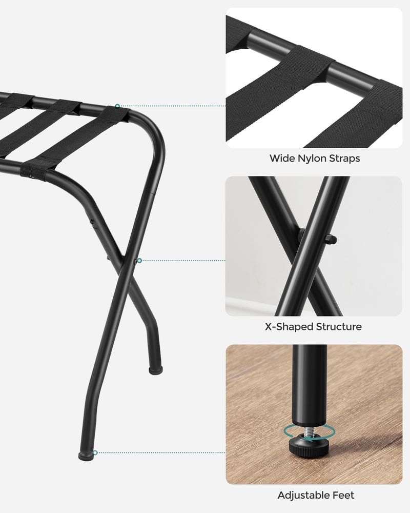 SONGMICS Folding Luggage Rack 