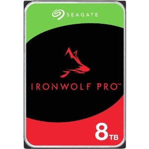 Seagate IronWolf Pro ST8000NT001 8 TB Hard Drive - 3.5" Internal - SATA (SATA/600) - Conventional Magnetic Recording (CMR) Method 