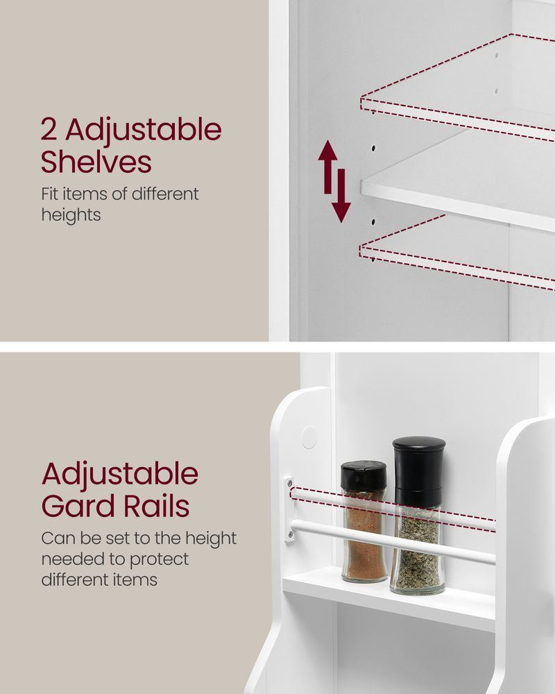 VASAGLE Freestanding Kitchen Pantry Cabinet 
