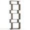 6-Tier Geometric Bookshelf with 2 Anti-Tipping Kits for Home Office-Oak