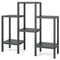 6-Tier Plastic Modular Storage Shelves for Living Room and Kitchen-Gray