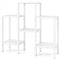 6-Tier Plastic Modular Storage Shelves for Living Room and Kitchen-White