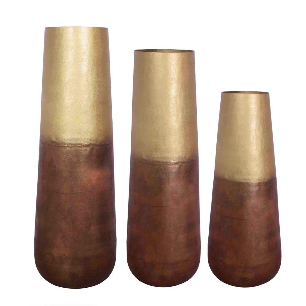 Calluna Brass Floor Vase 