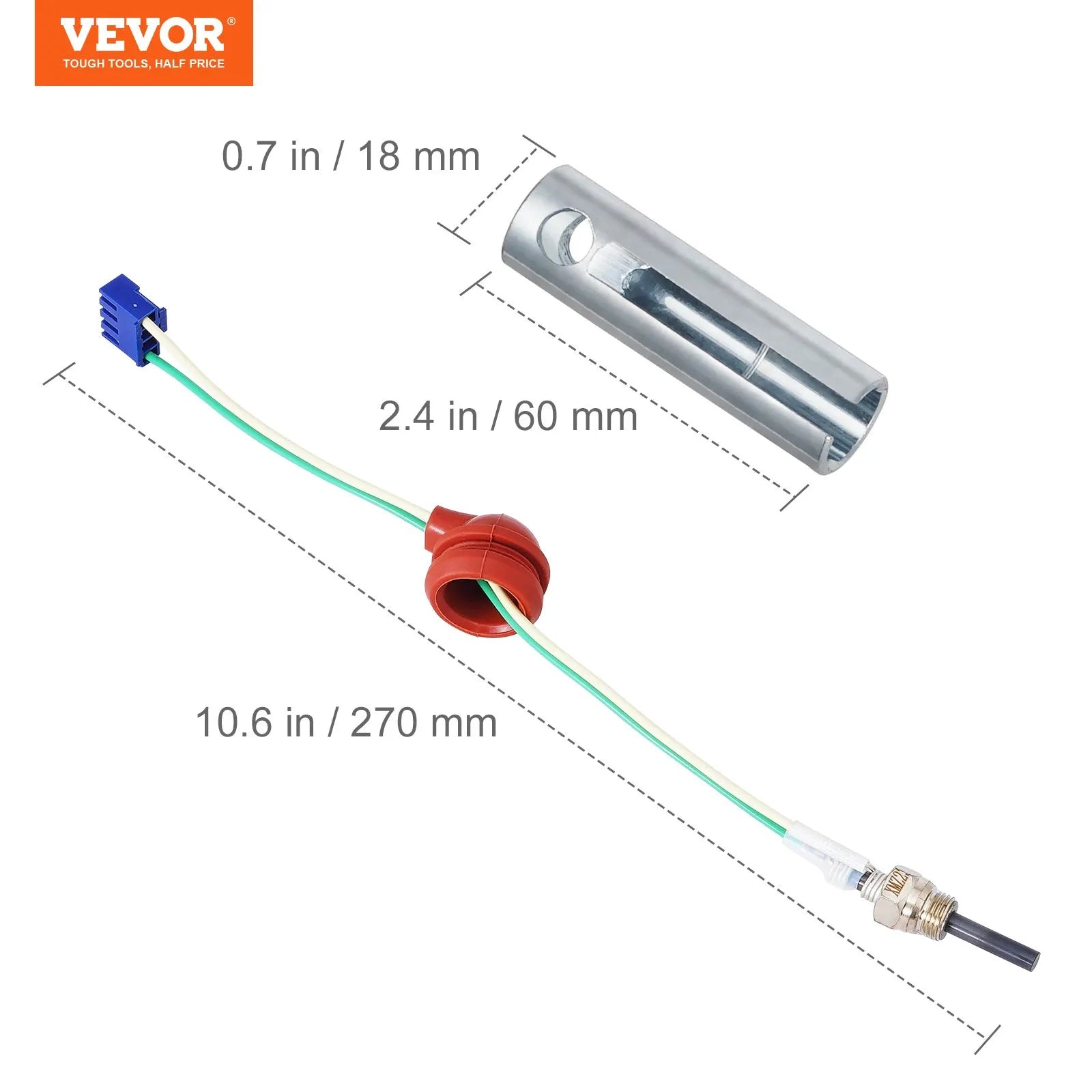 VEVOR Diesel Heater Glow Plug Kit, Ceramic Glow Plug Repair Kit with Removal Fitting Tool, Diesel Heater Rebuild Kit for 2KW/5KW/8KW Air Diesel Parking Heater Replacement 