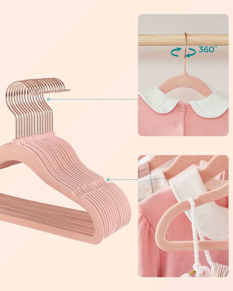 SONGMICS Kids Hangers for Closet 