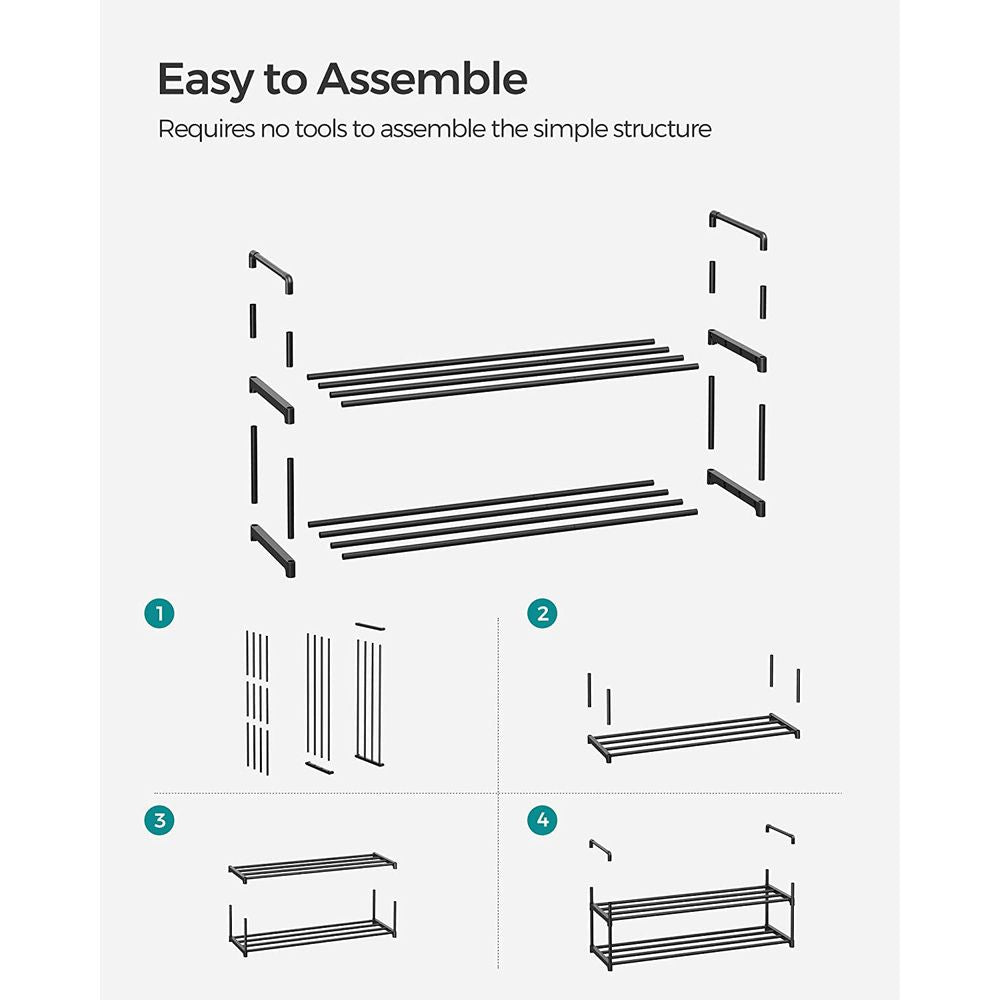 SONGMICS Metal Shoe Rack 
