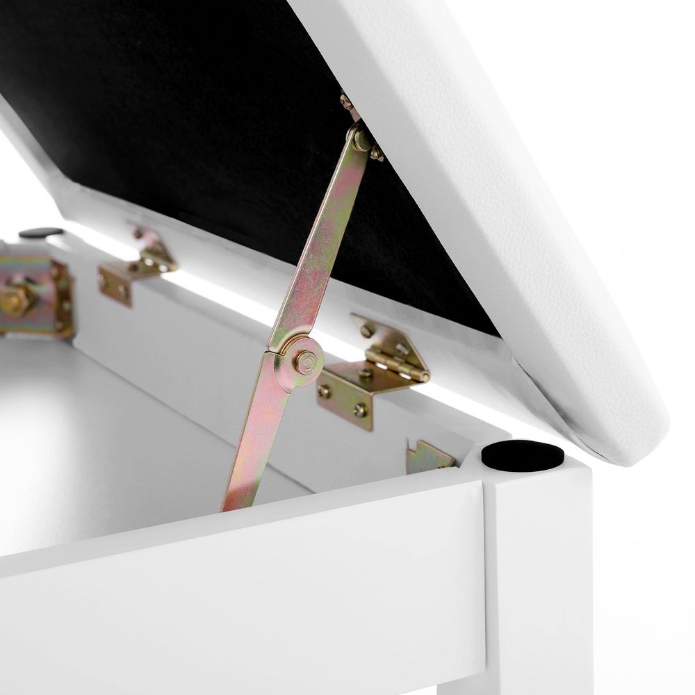 SONGMICS Rubberwood Legs Vanity Bench 