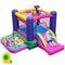 6-in-1 Bouncy Castle Inflatable Bounce House with Slide and Ball Pit with 480W Blower