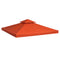 Outsunny 9.84' x 9.84' Square Gazebo Canopy Replacement Rust Red 2-Tier Top Cover for Outdoor Garden Sun Shade