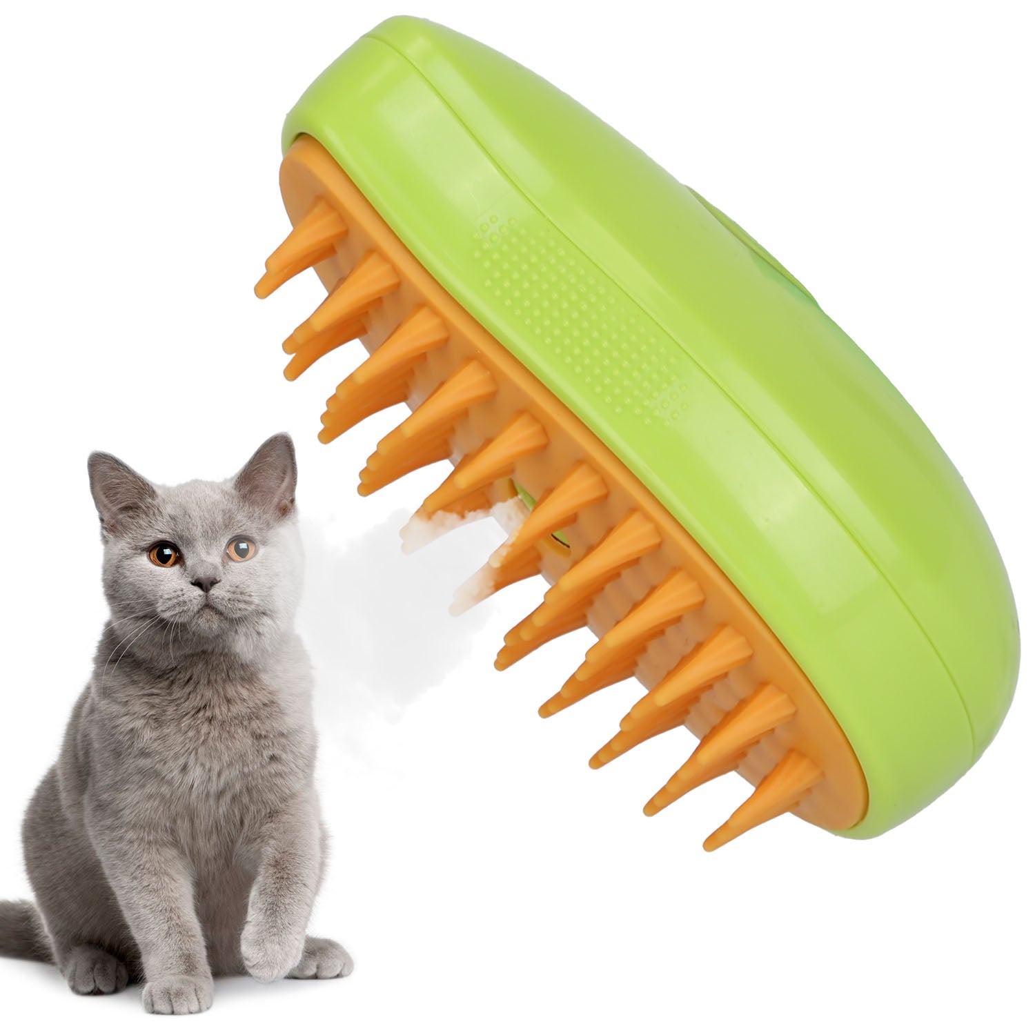 3 In 1 Cat Grooming Steam Brush Hair Brush with Steamer Pet Massage Comb Cleaning Brush for Cats Dogs USB Rechargeable 