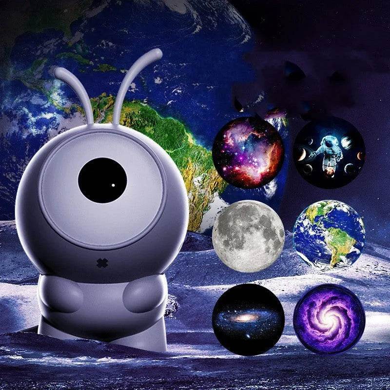6in1 Night Light Rotating Galaxy Starry Bedroom Projector Decor Lamp 