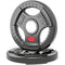 Soozier Weight Plates Set, 2-Inch Barbell Weights Set w/Tri-Grips for Home Gym Weightlifting and Strength Training, 2 x 11lbs
