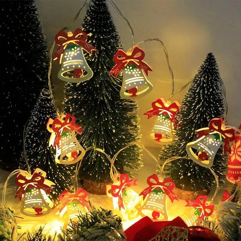 Christmas LED Light String Santa Claus Elk Snowman Xmas Ornament String Light Christmas Decorations New Year Navidad Gift 