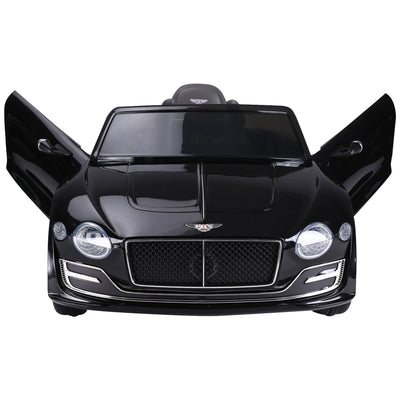 Aosom Licensed Bentley Ride-On Car: 12V, Electric, Battery Powered, Remote Control, 2 Speed, Black 