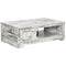 HOMCOM Vintage Tea Table: Coffee Table with Storage Cabinet for Living Room/Bedroom, White