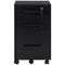 HOMCOM 3-Drawer Lockable File Cabinet Vertical Office Storage with Hanging Bars for A4 Letter Size Documents Black