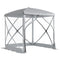 Pop-Up Tent, Foldable Screen Tent with Carry Bag, Zippered Door and Ground Stakes, Fits 3-4 People, Light Grey