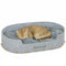 Dog Bed, Cat Bed with Washable Removable Cushion, Scratch-Resistant, Felt Cat Couch Sofa for Small Medium Dogs, Grey