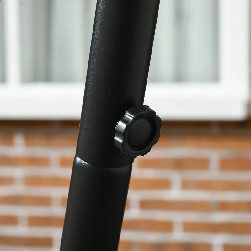 Patio Hammock Chair with Stand, Outdoor Hammock Swing Hanging Lounge Chair with Side Pocket and Headrest, Dark Grey