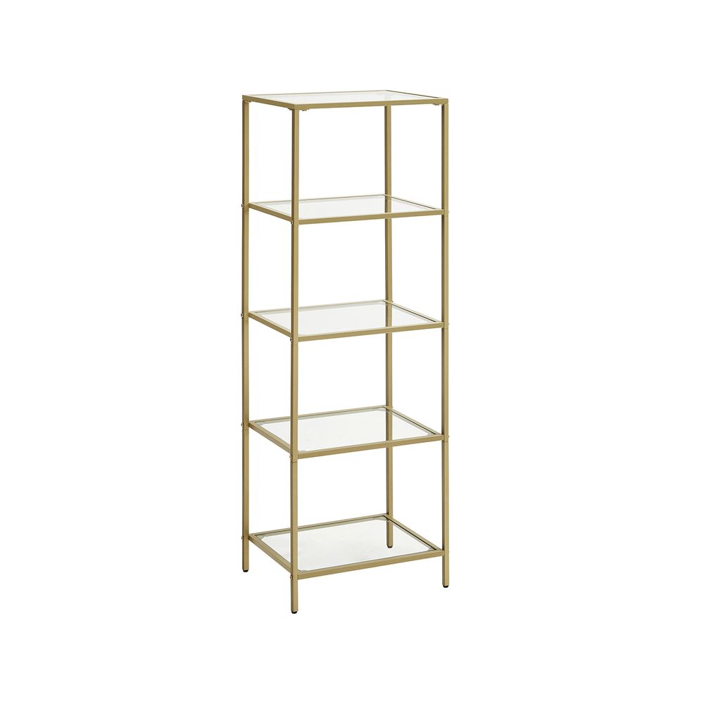 VASAGLE Bookcase, Slim Shelving Unit 