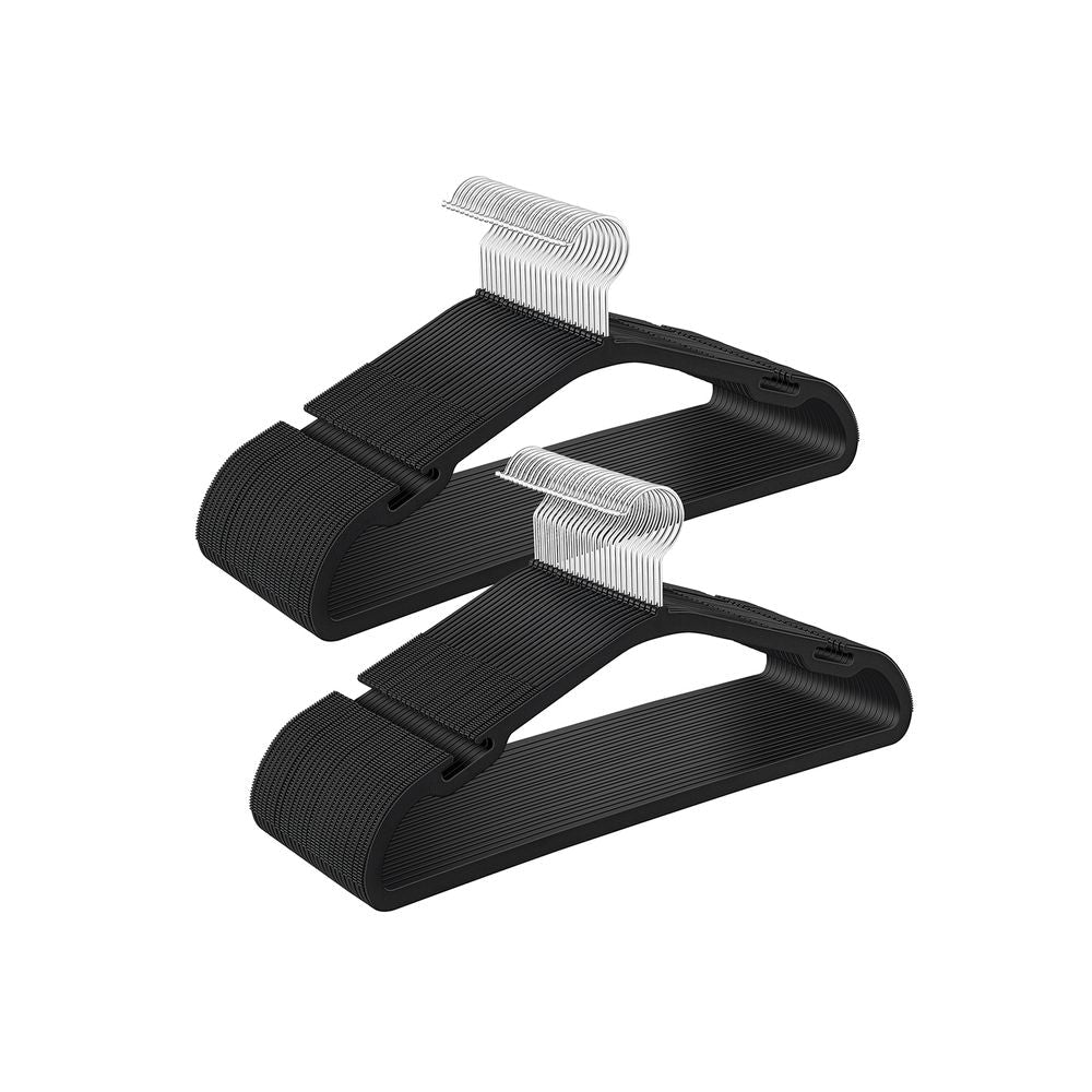SONGMICS Heavy-Duty Plastic Clothes Hangers 50 Pack 