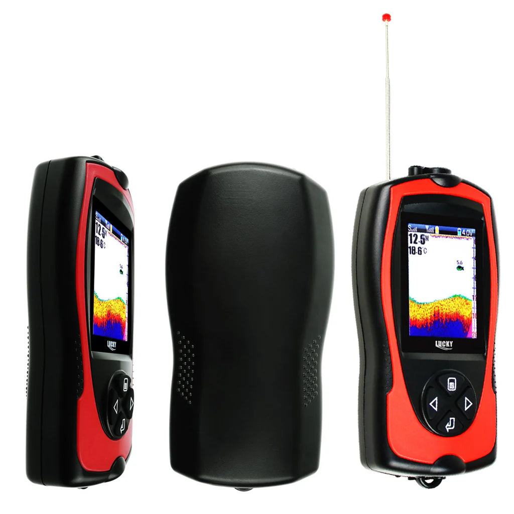 FF-1108-1CLA Wireless & Wired Color Fish Finder, 328 ft Wireless Range, 147 ft Wired Depth, 2.4" TFT LCD with Fish Attracting Light