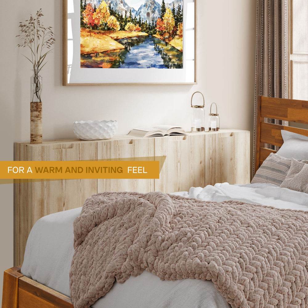 Emery Deluxe Wood Platform Bed Frame 