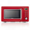 700W Retro Countertop Microwave Oven with 5 Micro Power and Auto Cooking Function-Light Red
