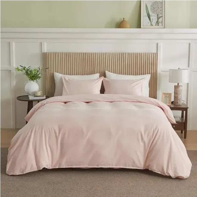 Serta Simply Clean Pleated Duvet Cover Queen 