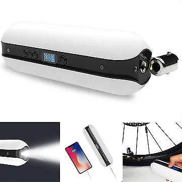 Bike Electric Inflator Bicycle Cycle Air Pressure Rechargeable Cordless Tire Road Bike Car Air Inflator 150PSI 