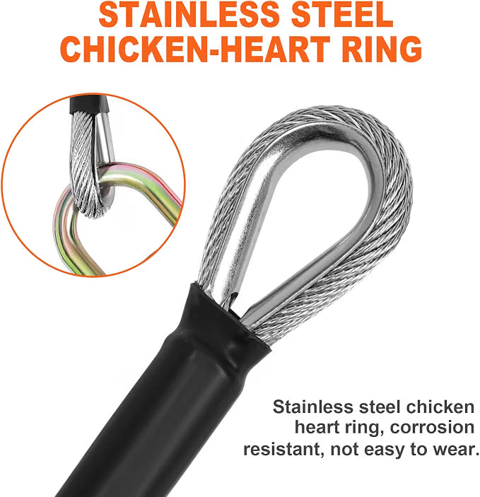 Steel Wire Core Flipline 1/2" x 16' – Adjustable Tree Climbing Flip Line Kit