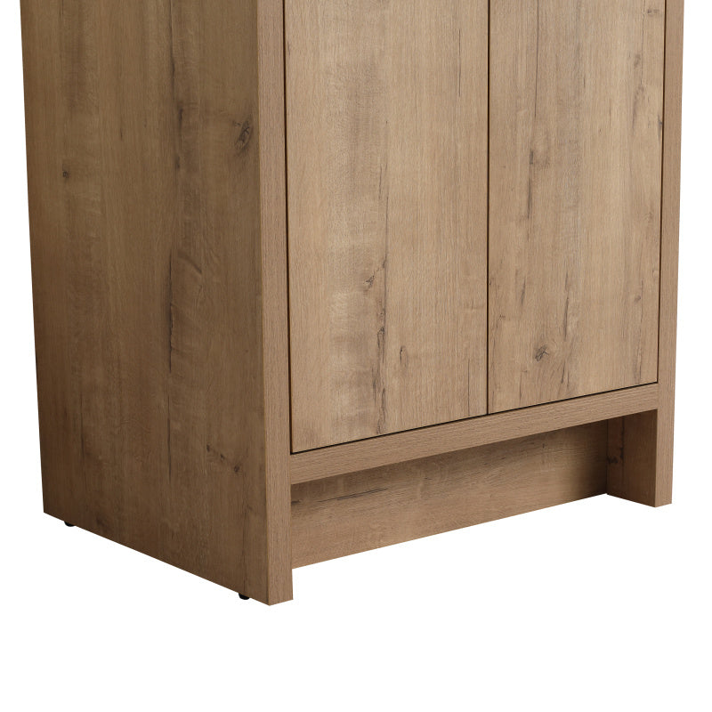 24" Freestanding Bathroom Vanity 2 Soft-Close Cabinet Doors (KD-PACKING Only Vanity without Top 