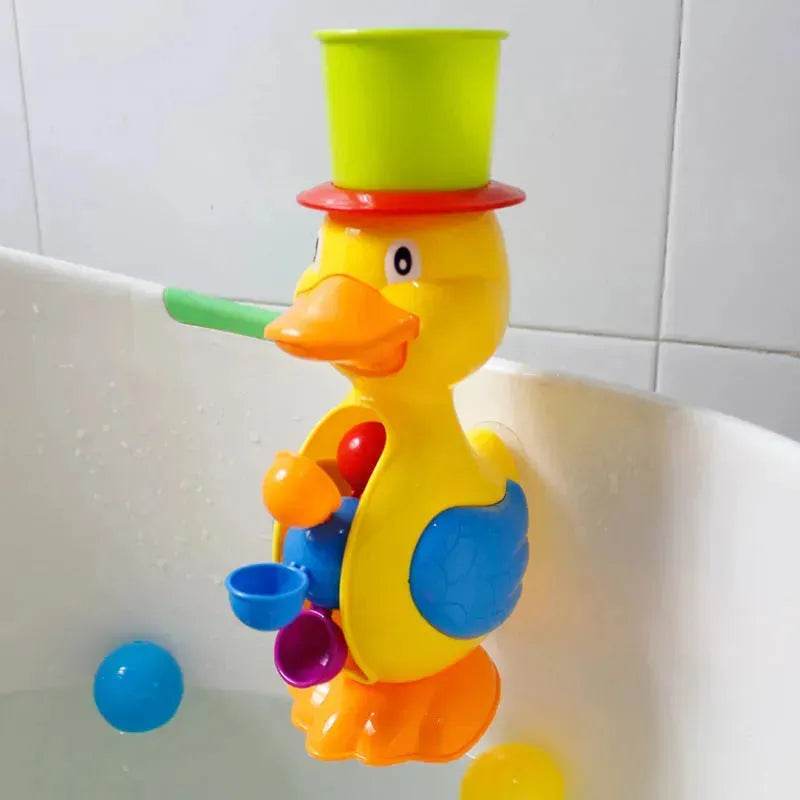 Bath toy duck waterwheel 