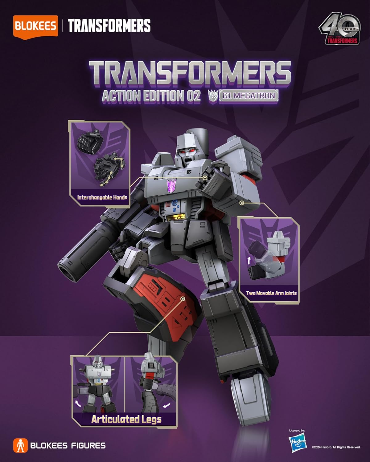 Blokees Transformers Action Edition - G1 Megatron 