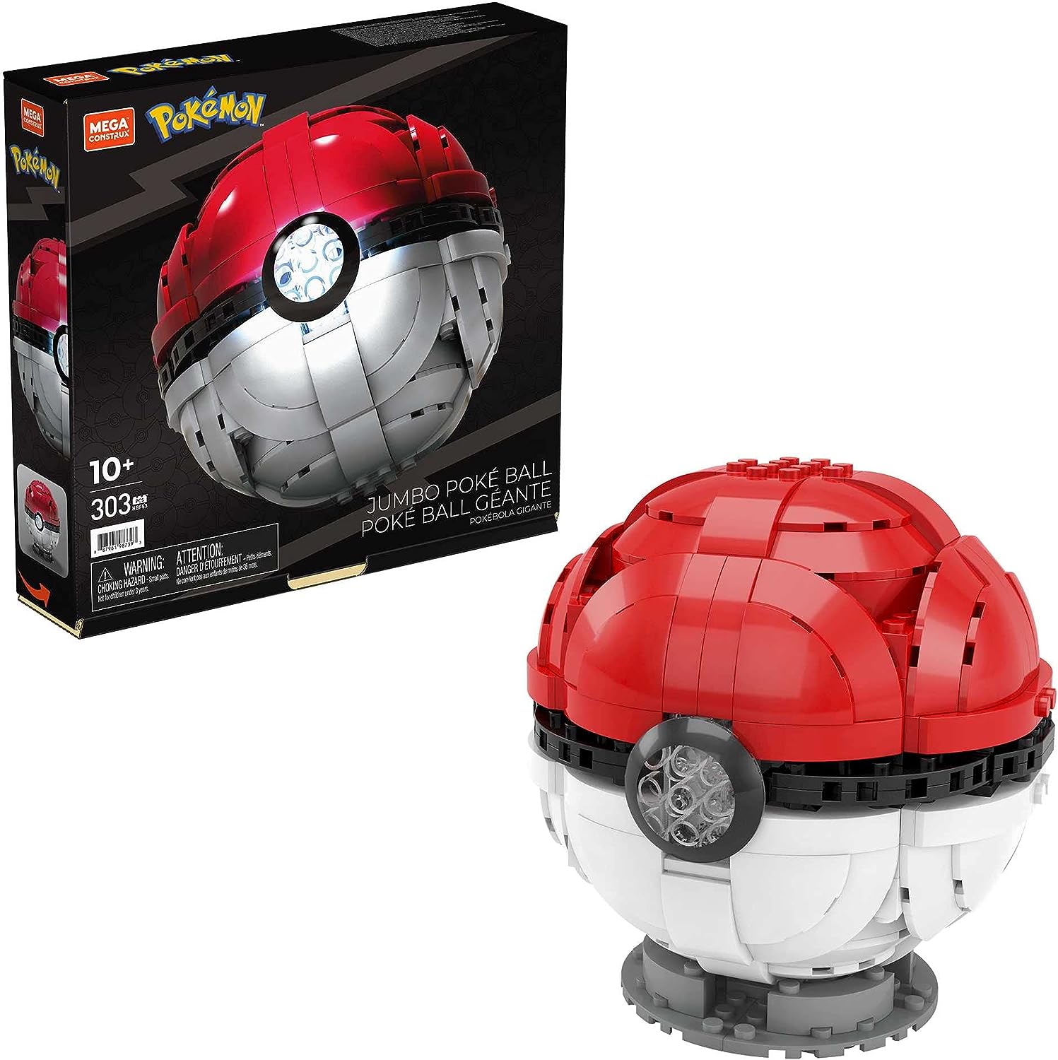 Mega Construx Pokémon Jumbo Poké Ball Construction Set 