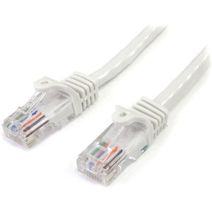 25 ft White Snagless Cat5e UTP Patch Cable 
