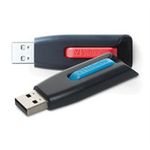 Verbatim 64GB Store 'n' Go V3 USB 3.2 Gen 1 Flash Drive - 2pk - Red, Blue 