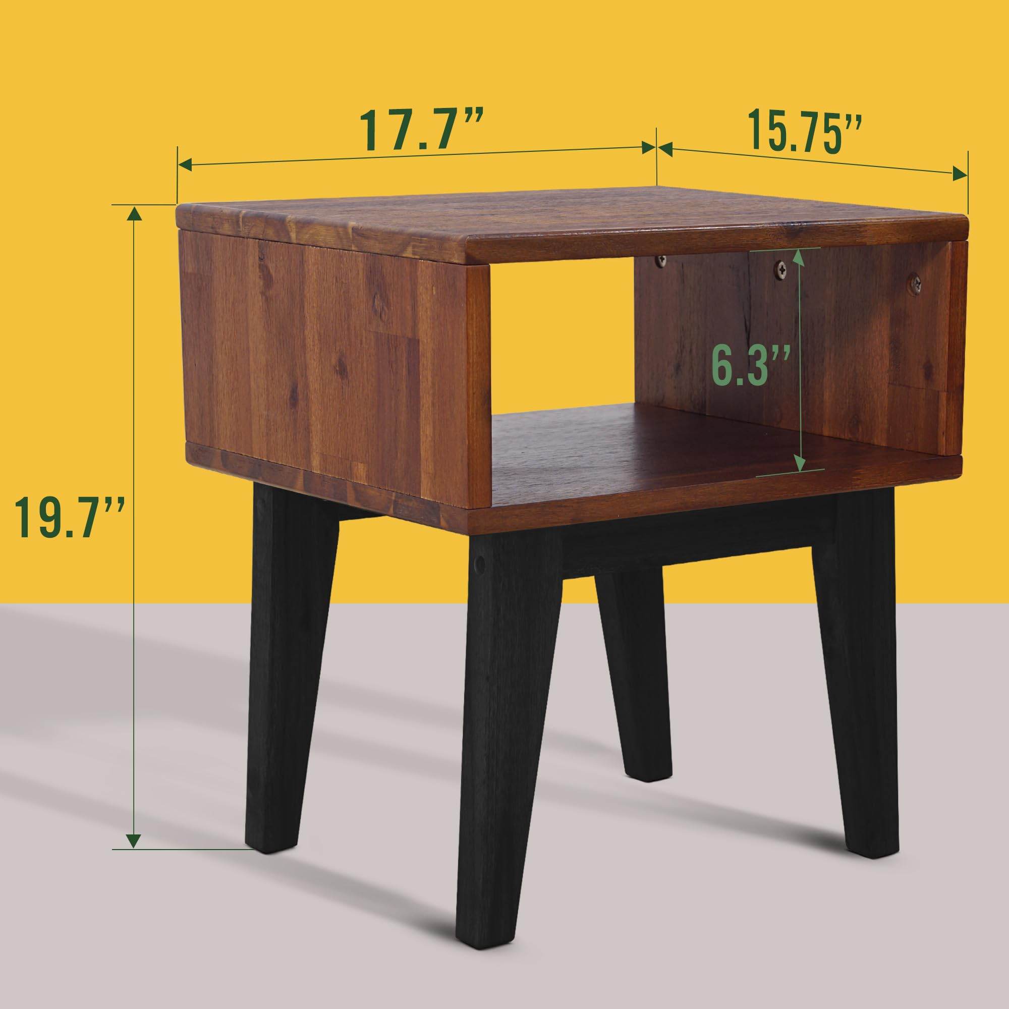 Serena Solid Wood Nightstand 