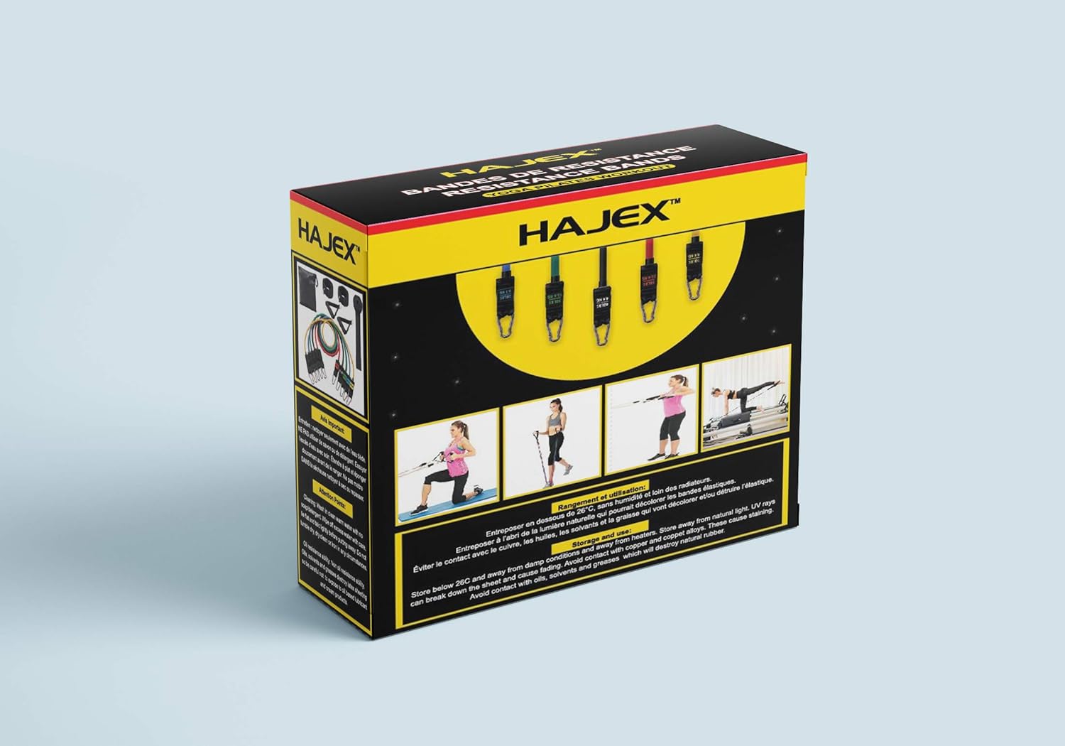 11Pcs Resistance Exercise Bands Set 